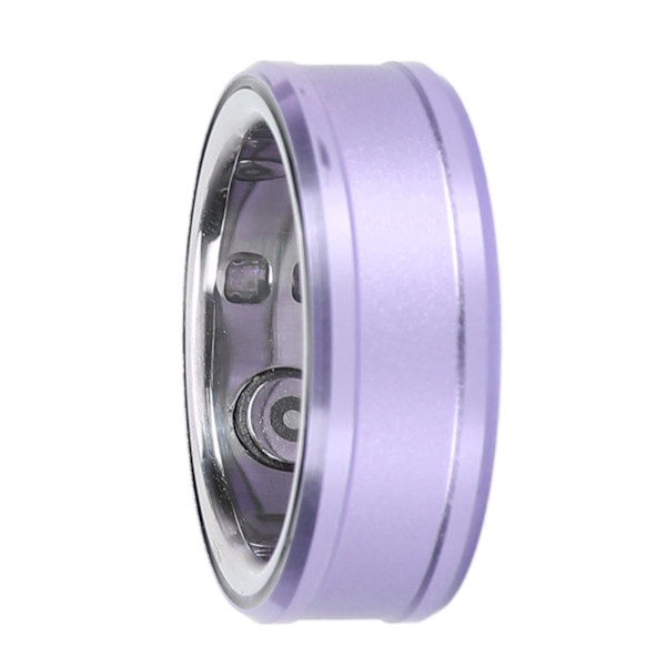 Smart Ring IP68 Vanntett Helse Tracker Søvnmonitor Bluetooth Fitness Ring for Temperatur Stegtelling Lilla 20