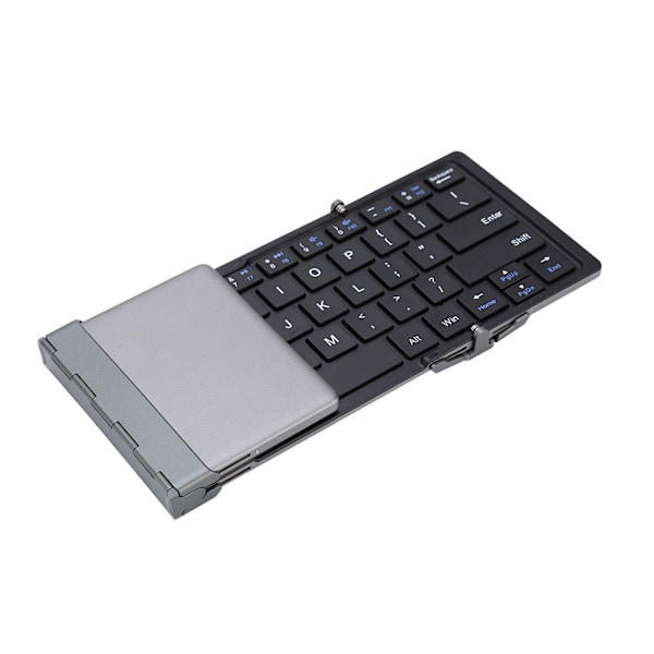 Foldbar Bluetooth Trådløst Tastatur Genopladelige Tastaturer Til IOS Android Windows Sort