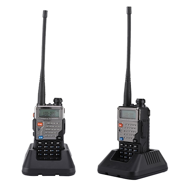 UV 5RE Plus bærbar håndholdt radio dual band 128CH UHF + VHF Walkie Talkie