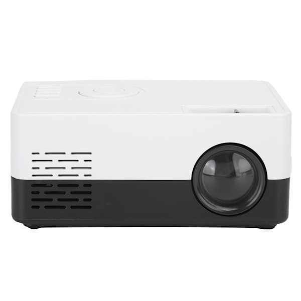 1080p Full High Definition Bærbar Mini Projektor Smart Hjemmekino Svart Hvit 100‑240VEU Plugg