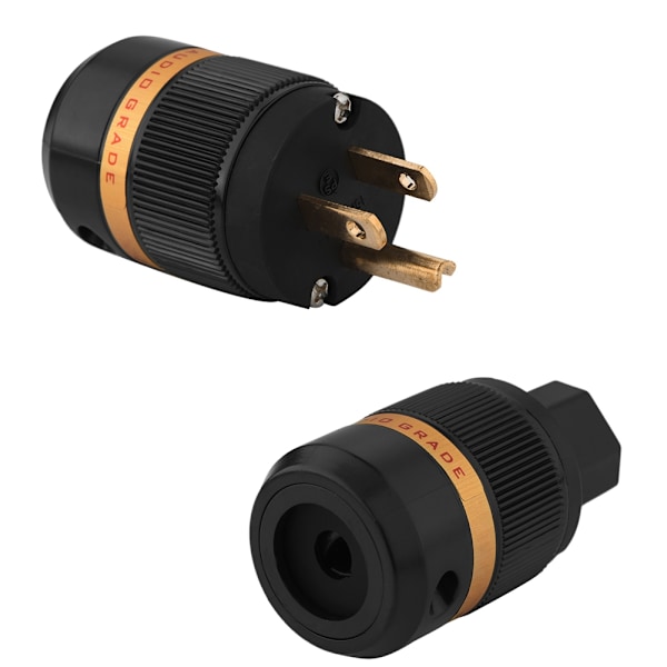 Par Viborg 501G Pure Copper Power Plug Connector (VM501G+VF501G)