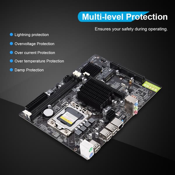 Hurtig Ethernet ECC DDR3 Motherboard DDR3 & Server Hukommelse 6-kanals lyd Computer Motherboard