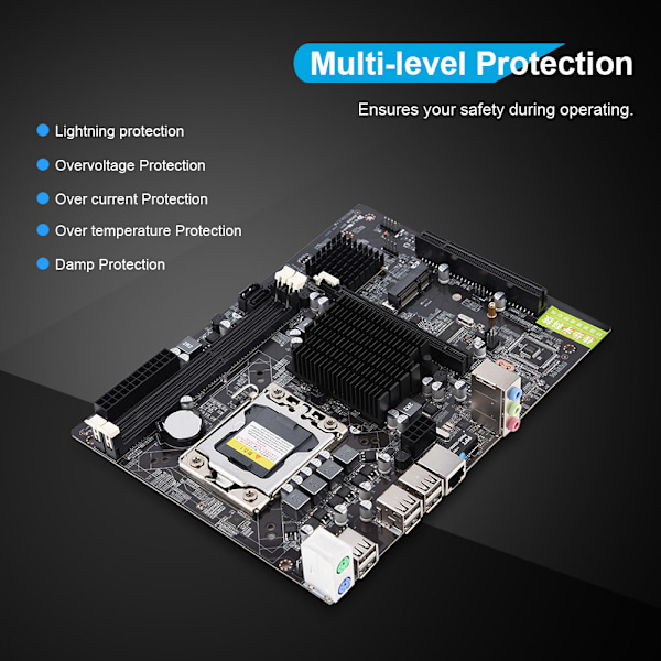 Snabb Ethernet ECC DDR3 Moderkort DDR3 & Serverminne 6-kanals ljuddator Moderkort