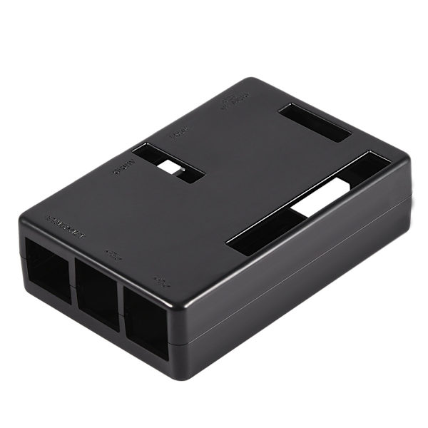 ABS-kabinet Beskyttende etui Skal Cover   2 stk. Kølelegeme til RPi 3 B / 2B / 2 B+ Sort