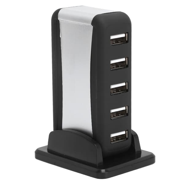 USB 7-port Hub HighSpeed Extender med strømforsyning til stationære computere bærbare computere