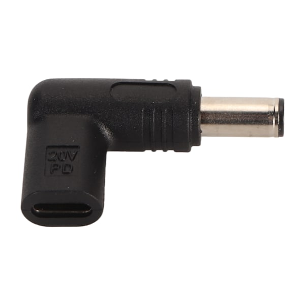 USB Type C-hona till 6,0x3,7 mm adapter 100 W PD snabbladdning 90 graders vinklad USB C till DC-adapter
