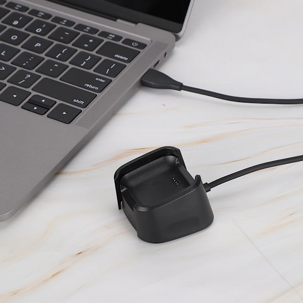 Smart Watch Laddkabel TPE Kabel 1m Lång Skyddande Laddningsdocka för Fitbit Versa2