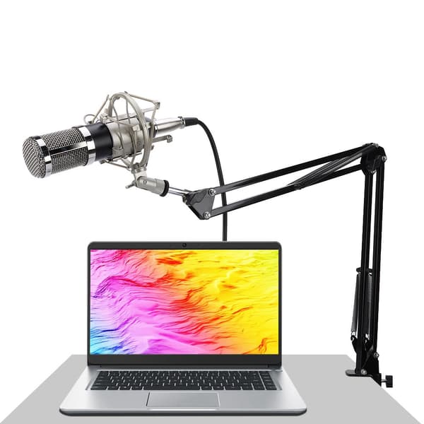 3,5 mm USB-kablet kondensatormikrofon Studioopptaksmikrofon med lydmiksing