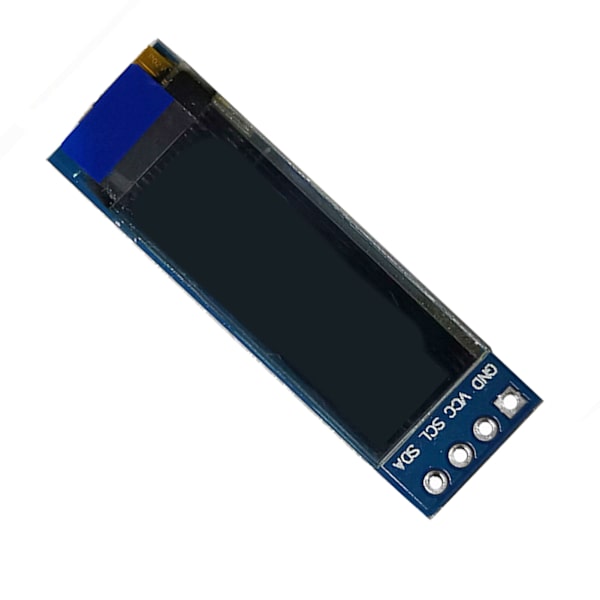 0,91 tums organisk LED-skärmmodul 12C IIC-gränssnitt Blå organisk ljusemitterande diodmodul för DIY-elektroniska enheter