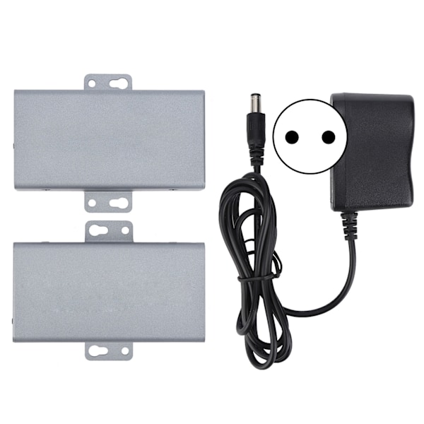 HighDefinition Multimedia Interface Extender Kompatibel Sender Mottaker med Adapter for Signalforlengelse110240V