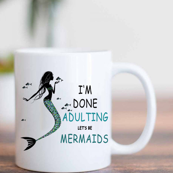 Havfrue Kaffe Krus Morgenmad Krus Sjov Kaffe Krus 11 Ounces Inspirerende Og Motiverende