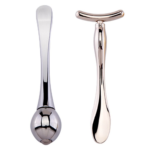 Min Stick Anti Eye Pouch Mörka Ringar Massager(Silver)