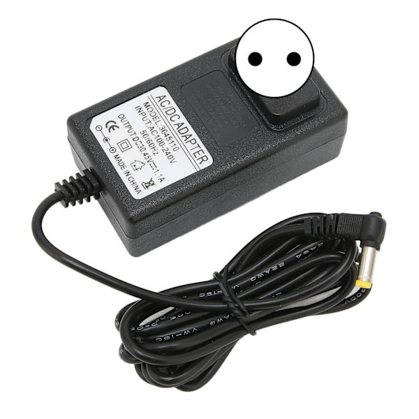 Dammsugarladdare Anti-Interferens Kortslutningsskydd 30.45V/1.1A Strömadapter 100‑240VEU-kontakt