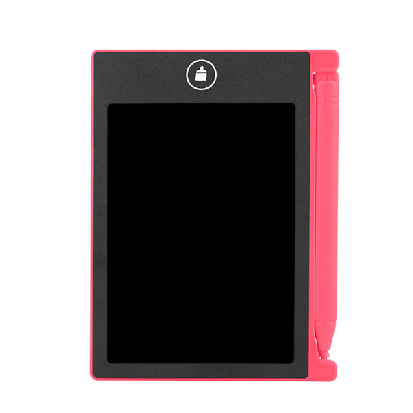 Digital bærbar 4,5 tommers Mini LCD-panel tavle skrivebrett for barn voksen rosa