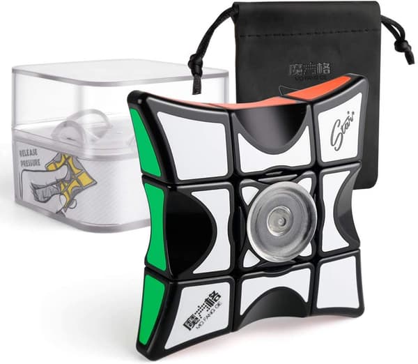 Fidget Spinner Cube, 1x3x3 Floppy Cube Puzzle Spinner Anti-Stress Fidgetlegetøj til børn og voksne