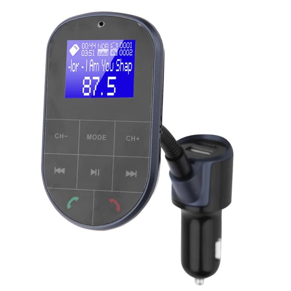 Hands-free samtale bil FM-sender lader klar LCD Bluetooth FM-sender billader