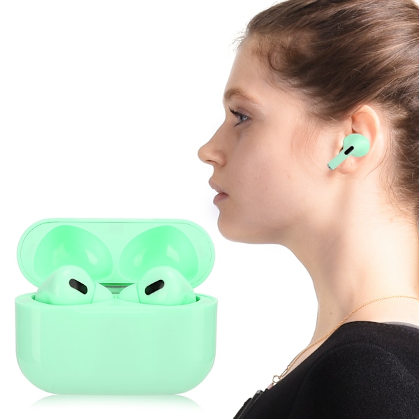Bluetooth-hörlurar TWS 5.0 Trådlösa headset Handsfree In-Ear-hörlurar Byt namn Plats Sport-hörlurar för IOS för AndroidGrön