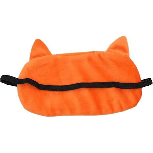 Sovmask, 3D mjuk, fluffig tecknad ögonmask för barn, män, kvinnor, tupplurar på resan (enhörning) (räv)
