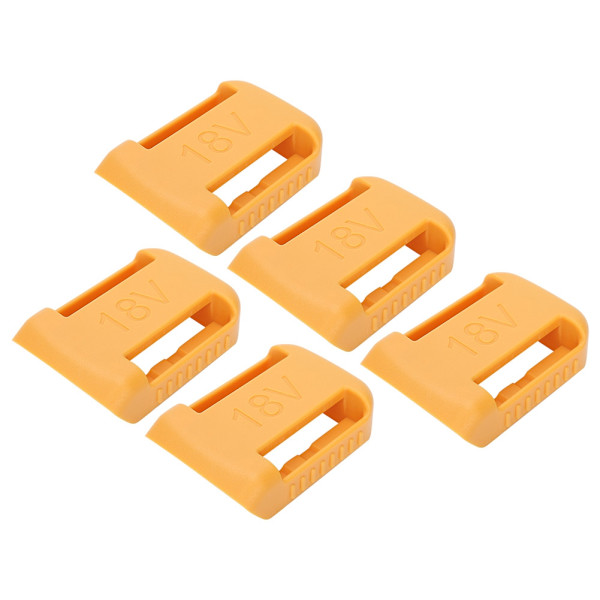 5 stk. 18V-60V serie lithium batteriholder slot opbevaringshylde stativ stativ gul