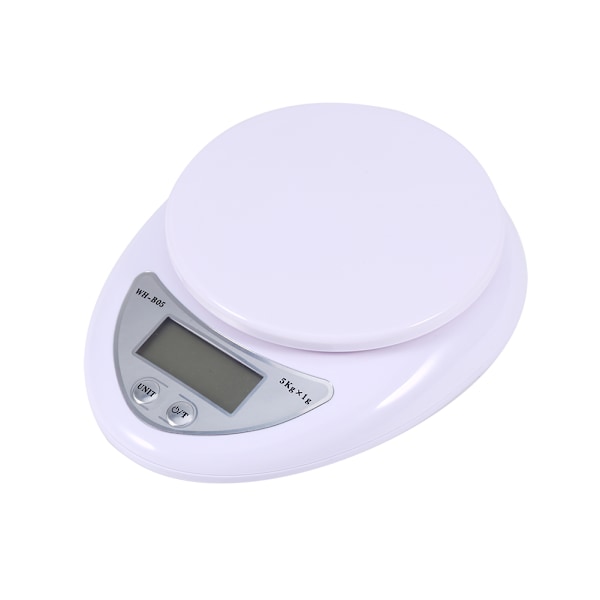 Smart Digital LCD-display Kök Matlagning Diet Vikt Skala Hushåll Vit