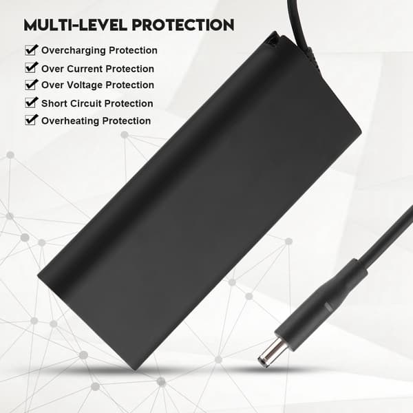 130W Stor Effekt Bärbar Dator Nätadapter Säker Laddning Notebook Strömadapter för DELL -