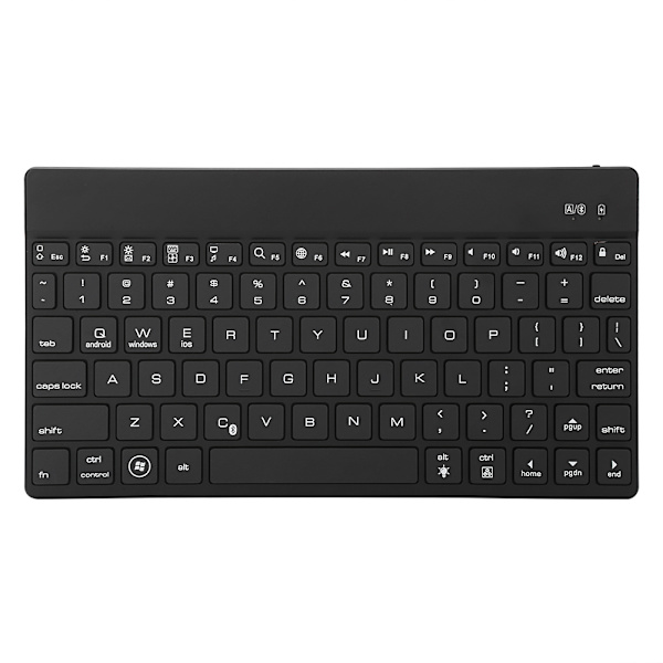 Portabelt Bluetooth-tangentbord Läderfodral Skyddande Fodral För iPad Pro9.7 iPad Air2 Svart