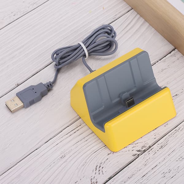 Ladestasjon NS Spillkonsoll Ladestasjon for Switch Lite Host Universal Laderstativ Gul