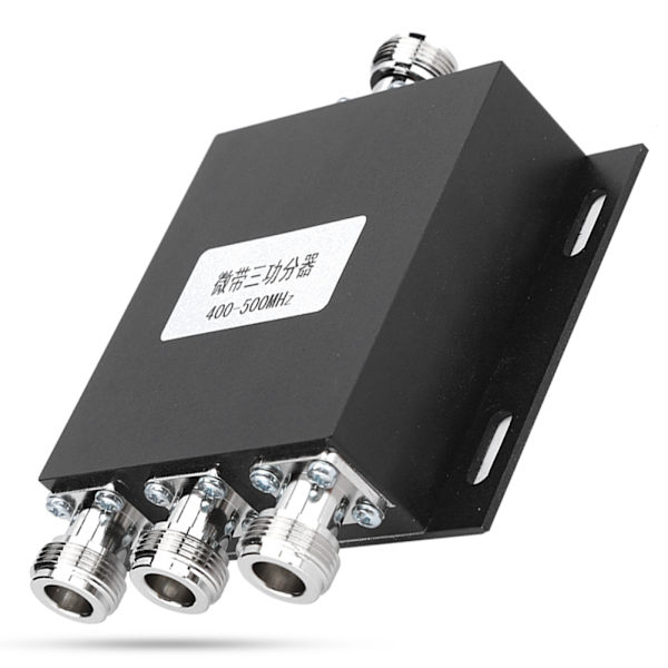 3 i 1 Power Divider Aluminium Alloy 400–470MHz Frekvens 50W Brukt for Intercom System