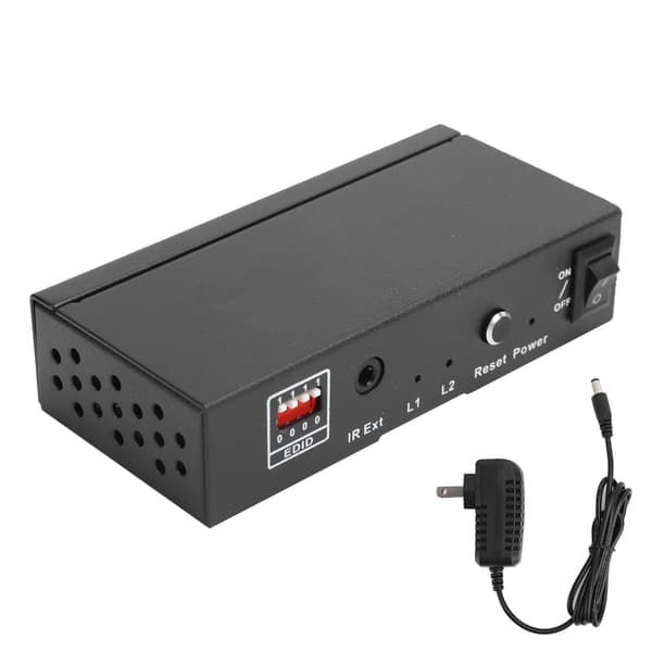 High Definition Multimedia Interface 2.0 Splitter 1‑in‑2‑ut 4K vid 60Hz  100‑240V