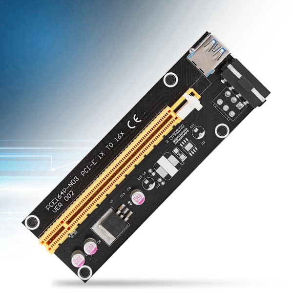 60cm PCI-E 1X til 16X  Extender Riser Card Adapter PCI-E USB3.0 Adapter til Bitcoin Mining