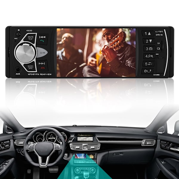 HD 4.1 tuuman auton stereot Bluetooth-radio MP5 etu- ja takakameran soitin -4022D