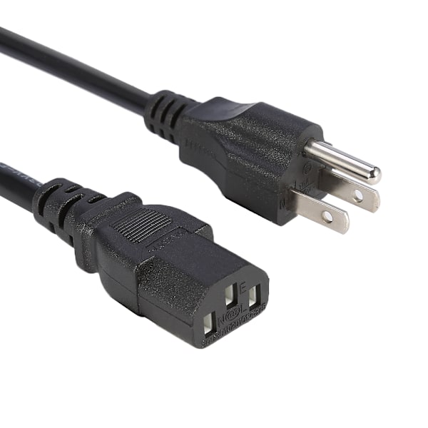 10A 5ft 3-benet AC-adapter strømkabel ledning til pc-computer