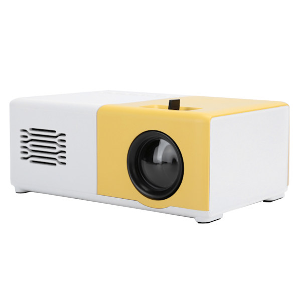LED Videoprojektor Bærbar Mini 1080P HDMI USB AV Fjernbetjening til Hjem Børn (100‑240V)EU Stik