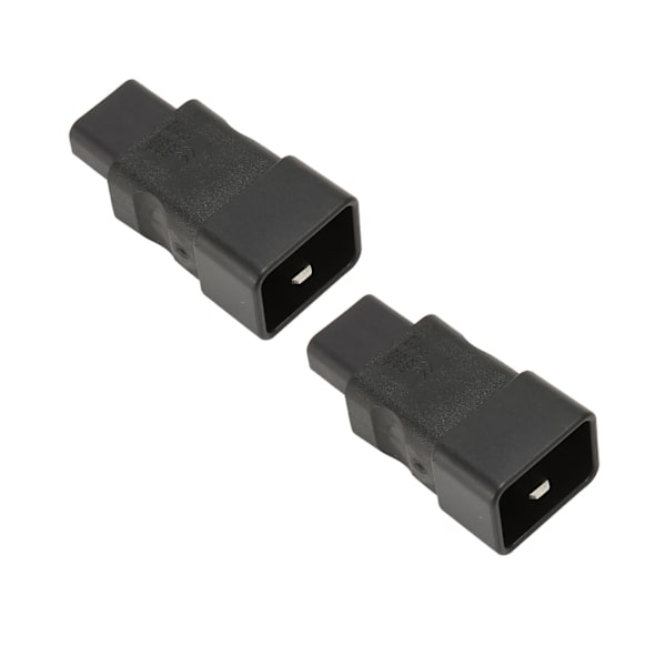 2 stk. IEC320 C20 til IEC320 C13 strømadapter, Plug and Play C20 til C13 strømstikadapter til UPS PDU server Ups-stik