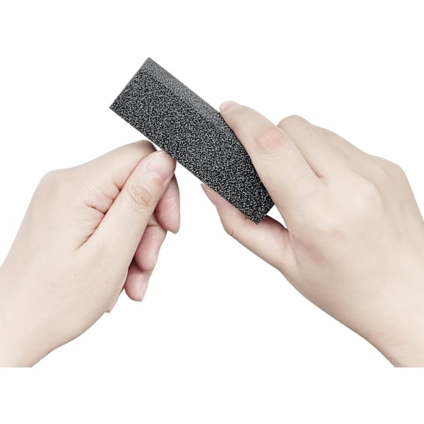 10 stk. Neglebuffer Sandpapirsliber Poleringsblok Fil 100/180 Korn 3 Sider Neglefile Kunst Pedicure Manicure Fil (Sort Lilla)