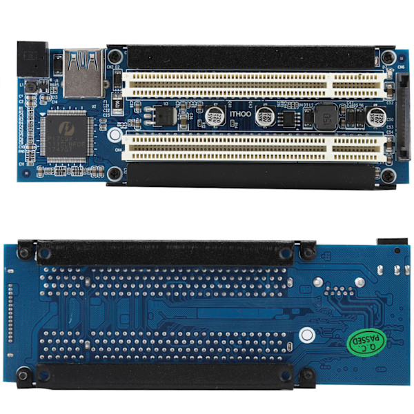 Dual Full Size Mini PCIe till PCI Slot Expansionsadapter Extern Capture Card