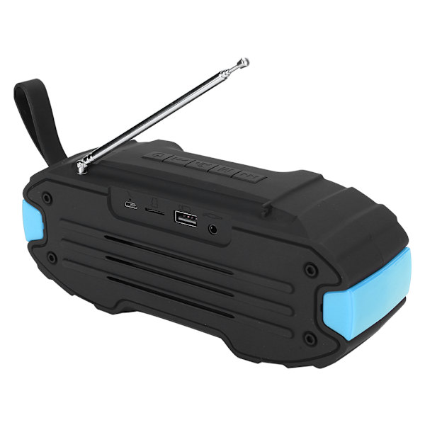 Langaton Bluetooth-kaiutin Basso Ulkoilupyöräily Tallennuskortti FM-radio Kaiutinlaatikko Sininen