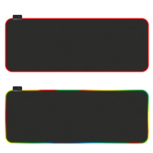 RGB Fargerik Lys USB Pustende Bakgrunnsbelyst Musematte Spill Musematte