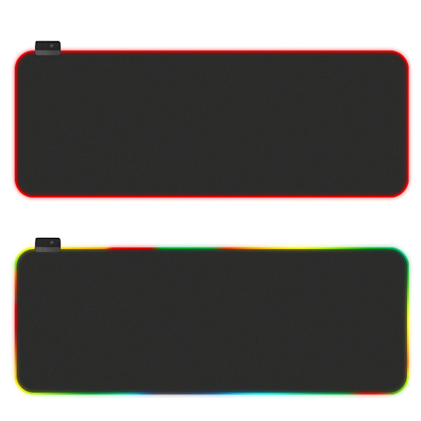 RGB Farverig Lys USB Åndedræt Baggrundsbelyst Musemåtte Gaming Musemåtte