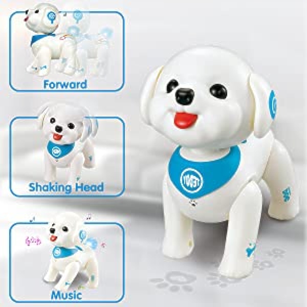 RC Robot Hund Smart Hvalp Teddy Programmerbar Stemmestyring Syngende Gå Fjernbetjening Elektroniske Kæledyr Lærende Legetøj til Børn