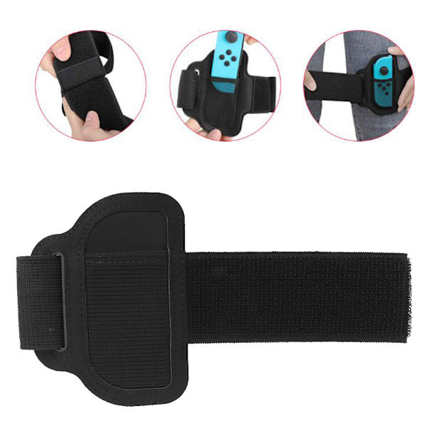 Fitness Ring Högkvalitativt Mesh Elastiskt Benfäste Band för Switch Speltillbehör Fitness Ring Tillbehör Benband