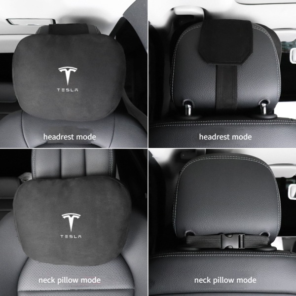 Anvendelig til Tesla MODEL3/MODELY/MODELX nakkestøtte lændestøtte - Tesla [off white] nakkestøtte/1