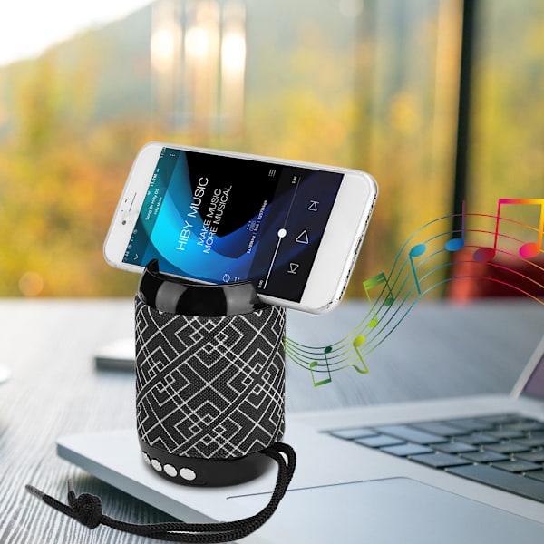 3528 Mini Bluetooth-kaiutin, kannettava langaton subwoofer, jossa korttipaikka matkapuhelimelle ja tabletille