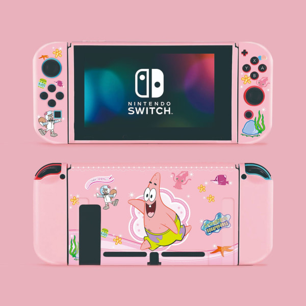 Beskyttende deksel for Switch, TPU Slim deksel kompatibel med Nintendo Switch-konsoll og Joy-Con