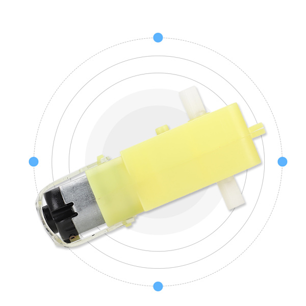 DC 3V-6V ABS kaksoisakselin akselilla varustettu TT-moottori Arduino Smart Chassis -autolle
