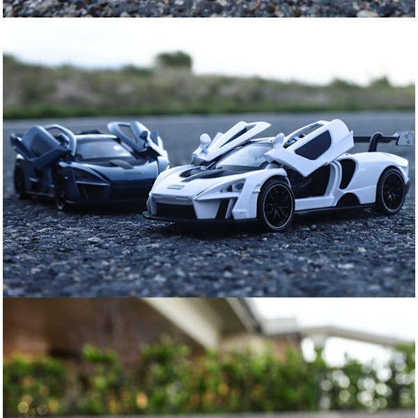 Simuloitu seosauto malli 1:32 McLaren auto malli ääni ja valo metalli simuloitu seosauto lelu lahjapakkaus（Rambo \"Vihreä\"）