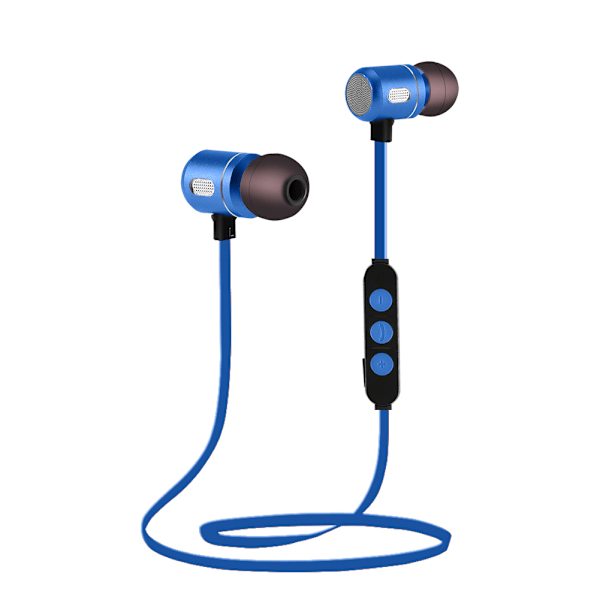 Urheilulliset Bluetooth-langattomat nappikuulokkeet, magneettiset stereokuulokkeet, handsfree-kuulokkeet, kannettavat (sininen)