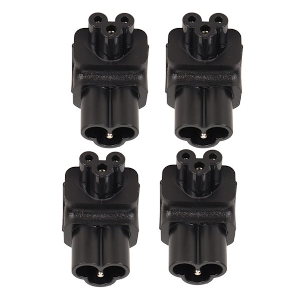 4PCS IEC320 C6 till IEC320 C5 Strömadapter Plug and Play C6 till C5 Höger Vinklad 90 Graders Strömadapter för UPS PDU Server