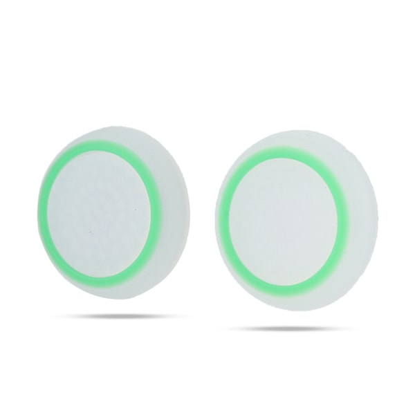 2 st Anti Skid Game Controller Joystick Caps för PS4/PS3/Xbox(Vit Grön)