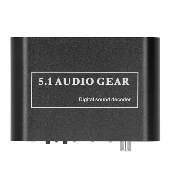 USB Port Digital Audio Sound Decoder Converter DTS/AC3/6CH LPCM Til 5.1 Analog Output 2.1EU Stik 100‑240V